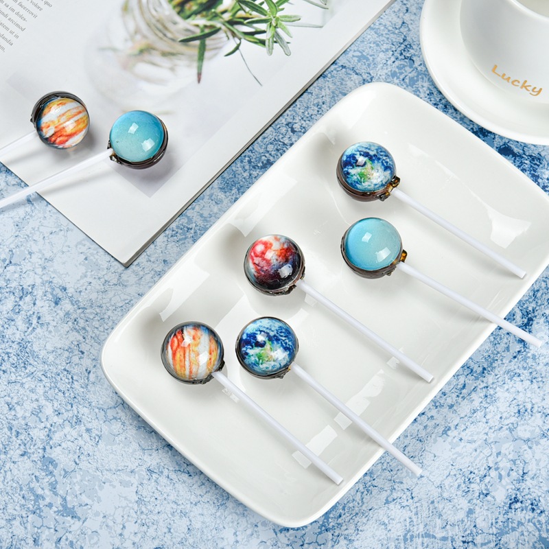 星空棒棒糖桶装糖果十二星座散装整箱批发网红创意可爱儿童零食