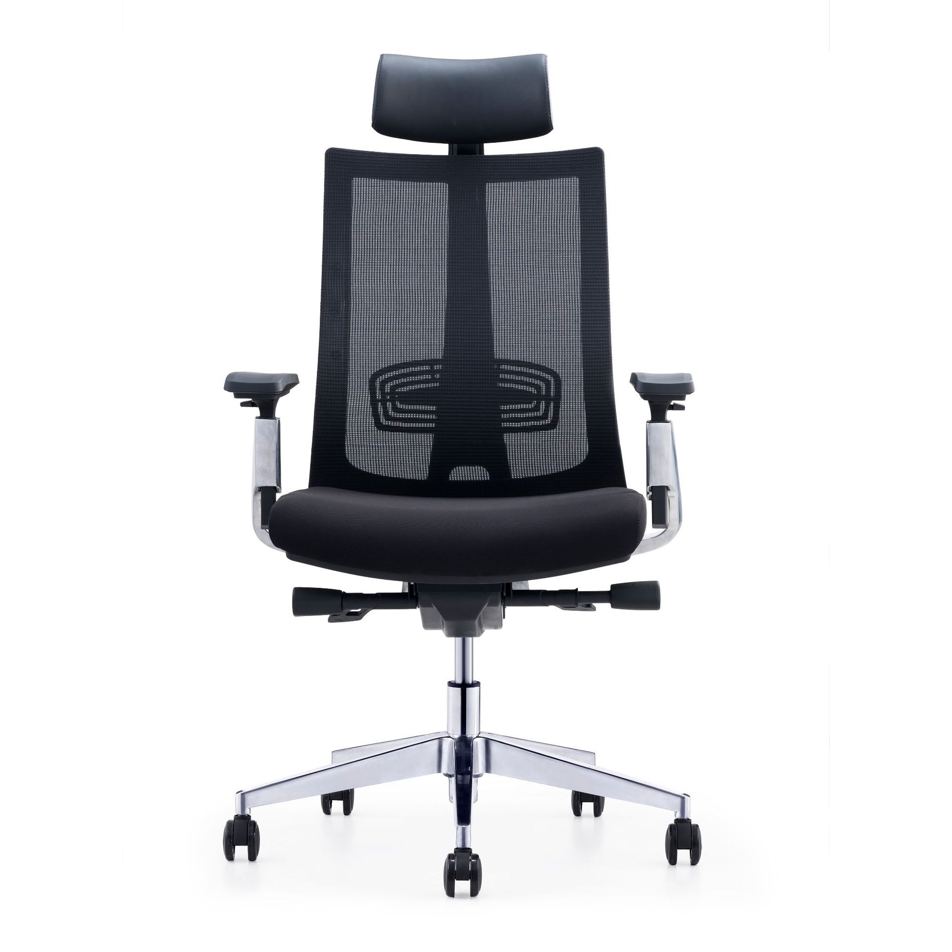 人体工学4档锁定底盘滑动底板多功能网布经理办公椅程序员电脑椅