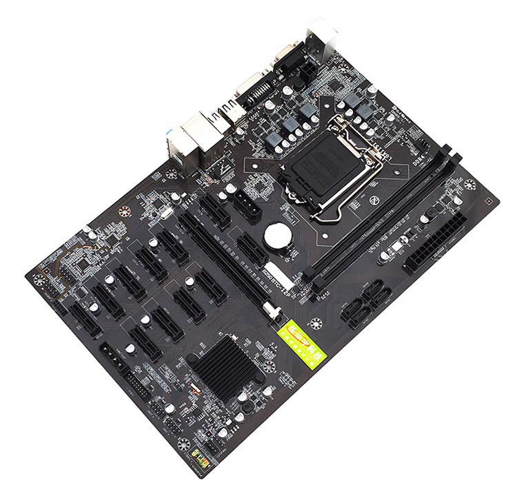 预售11月交货电脑主板b250btc 12个pcie显卡槽1151接口ddr4代8p6p