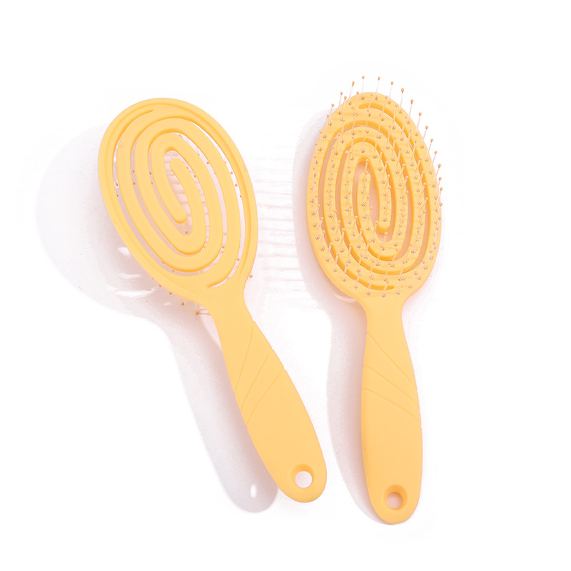 Factory Supply Mosquito-Repellent Incense Comb for Women Only High Cranium Hair Root Fluffy Massage Comb Hollow Large Curved Hair Styling Comb