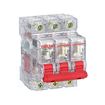 德力西电气 dz47tr 微型断路器 dz47tr 透明mcb 6ka 3p c型 25a
