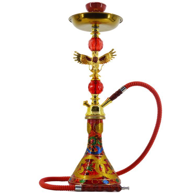 跨境工厂热卖弹簧单管双管中号阿拉伯水烟壶全套hookah shisha