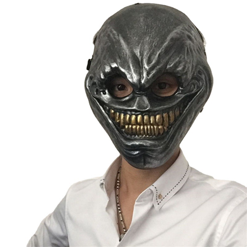 银铜蓝白色异形劫薪日面具收获日2树脂脸谱游戏面罩payday 2 mask