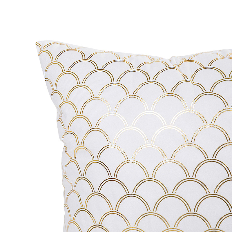 New Gilding Geometry Diamond Patterns Pillow Cover without Core Bedroom Living Room Cushion Cover Factory Wholesale