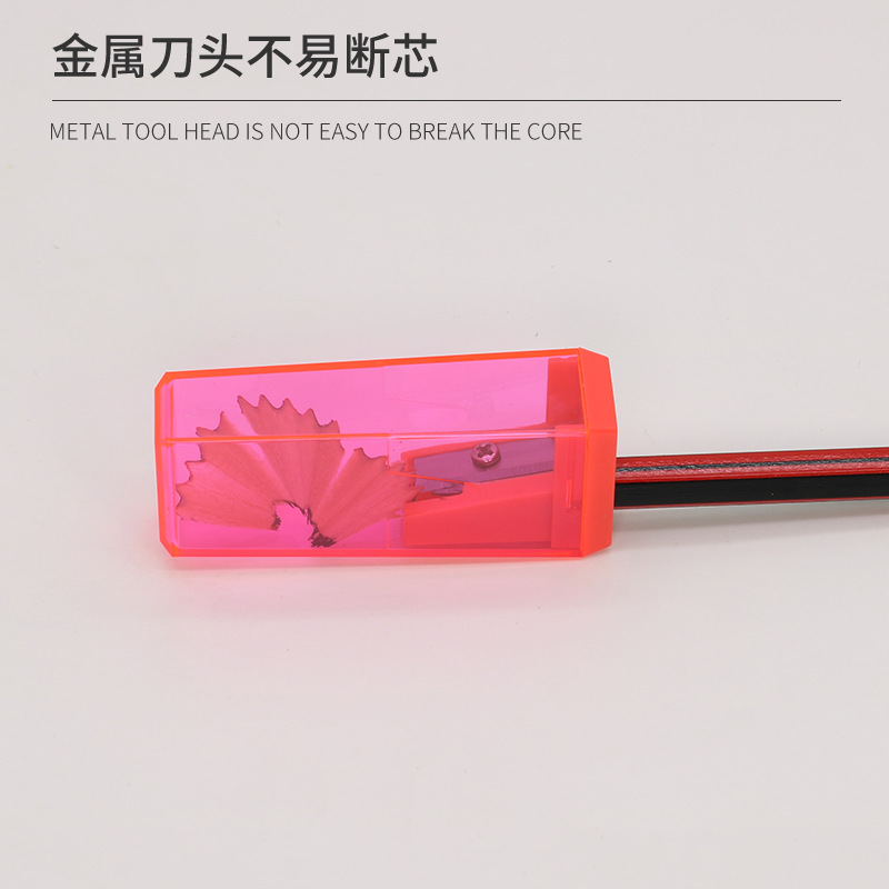 Single Hole Pencil Sharpener Student Pencil Sharpener Plastic Manual Mini Pencil Sharpener School and Office Supplies Wholesale