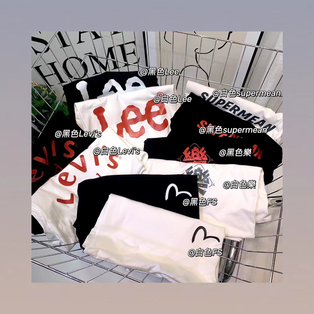 新疆棉潮牌情侣t 男士纯棉圆领时尚港风短袖t恤