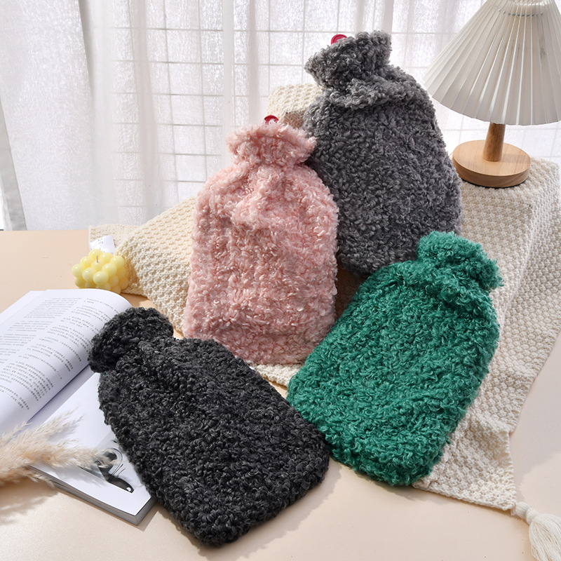 Cross-Border Cute Hot Water Bag Large Capacity Plush Baby Fleece Hot-Water Bag Hot Water Injection Bag Hand Warmer Factory Direct Deliver