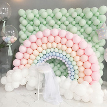 4WAZ批发我们毕业了马卡龙气球彩虹花朵拱门宝宝周岁生日儿童装饰