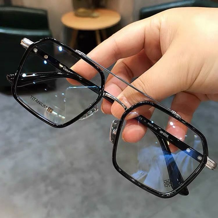 陈伟霆同款男防蓝光眼镜近视潮流霸气防辐射西装暴徒黑色眼镜框女