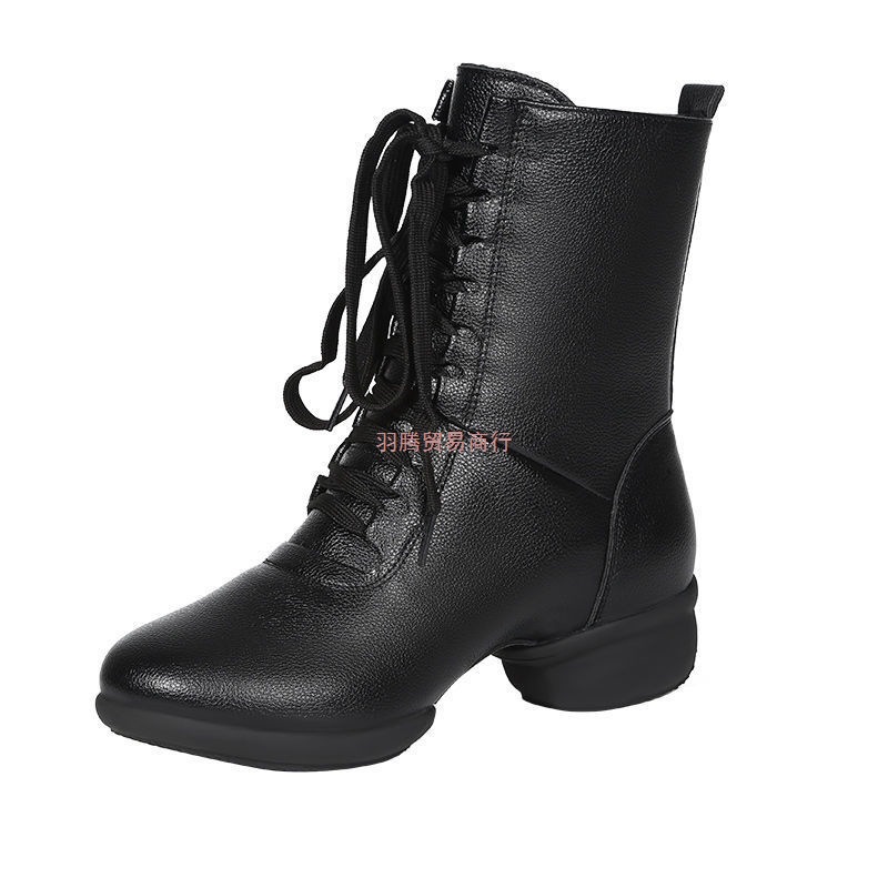 四季水兵舞鞋舞蹈鞋女广场舞鞋软底跳舞广场舞蹈靴靴子中长靴舞蹈