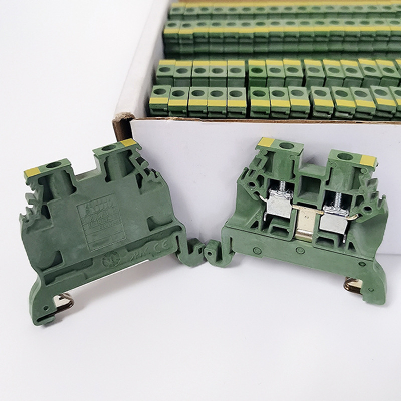 te原abb原装接线端子2.5mm2 接地端子c2.5/5.