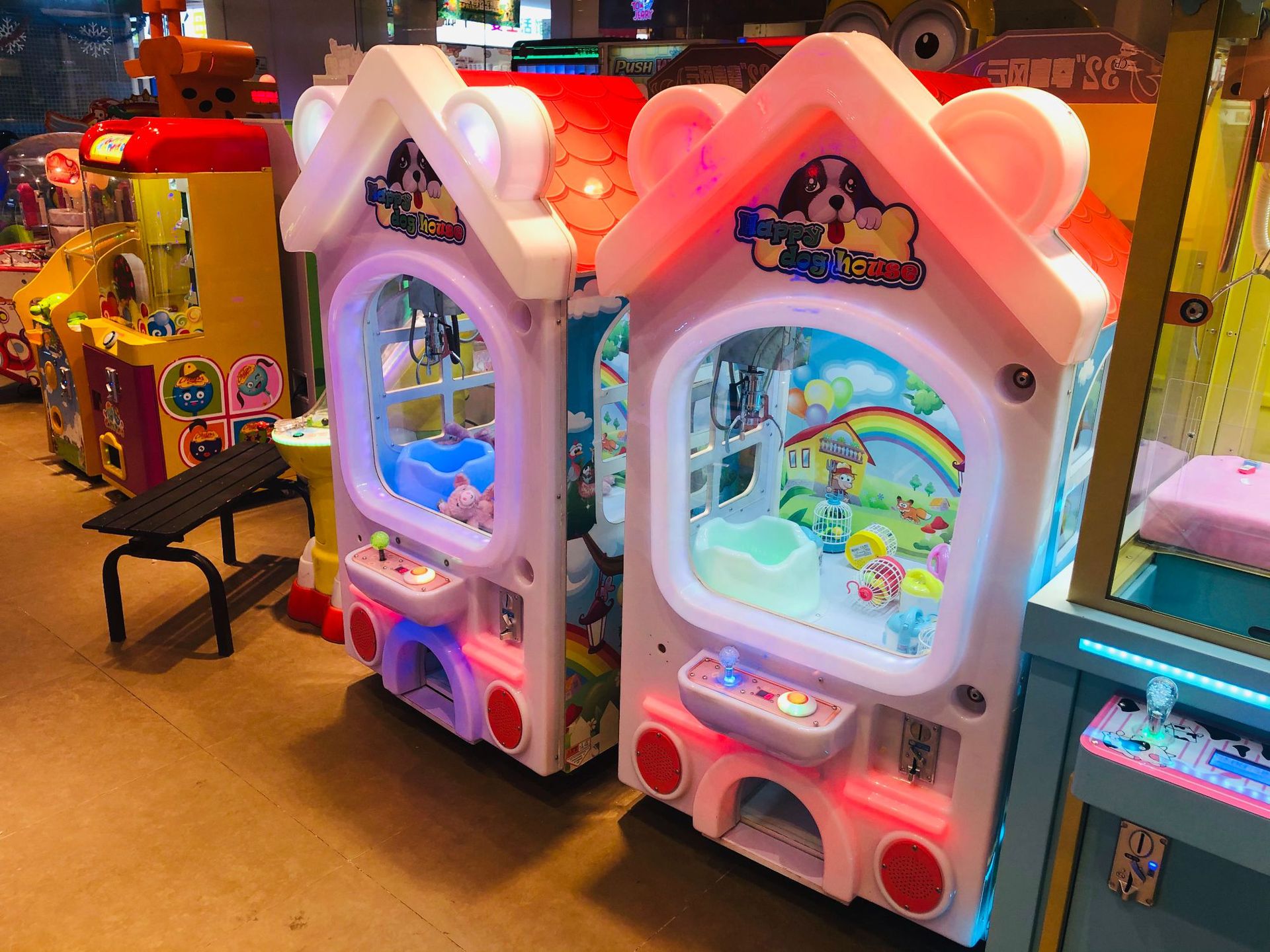 二手小屋子抓娃娃机夹公仔机商场商用电玩城儿童游乐场投币设备