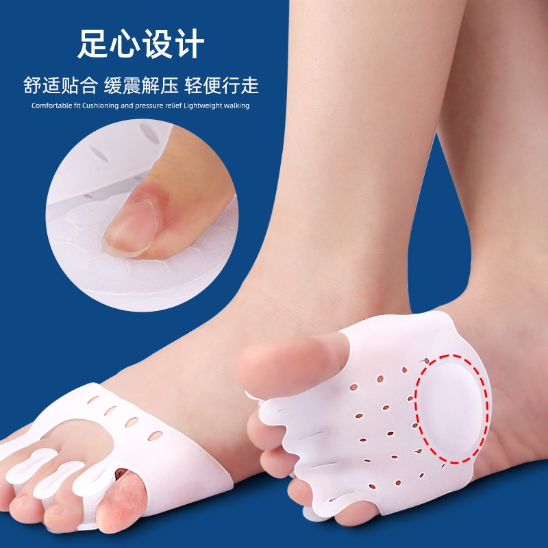 Hallux Valgus Toe Overlapping Comb Toe Correction Split Toe Pad Half Insole Forefoot Care