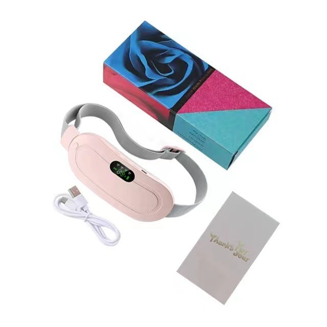 2023 New Stomach Heating Belt Aunt Artifact Girls' Hot Compress Massage Stomach Heating Pad Digital Display Warming Belt Stomach Warmer