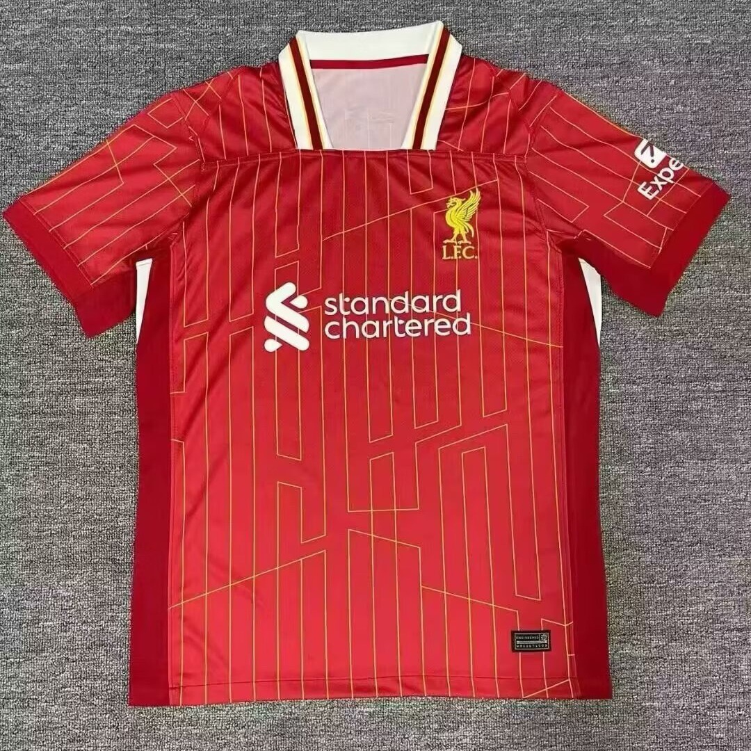 24-25利物浦球衣主场4范迪克球迷版11萨拉赫66号阿诺德足球服短袖