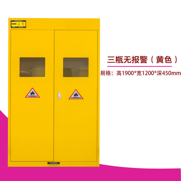 气瓶柜柜全钢防爆乙炔氢气氮气煤气罐实验室储存双瓶钢瓶柜子