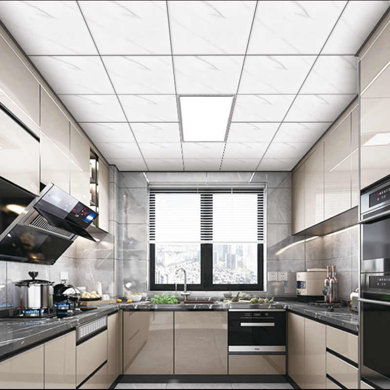 吊顶铝扣板集成厨房卫生间300*600天花板套材料包安装自装速卖通