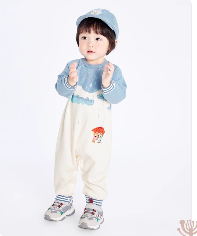 Baby Baby Jumpsuit Boys and Girls Outing Clothes Newborn Romper 2024 Spring Clothes Children's Clothing Children's Romper Baby Clothes