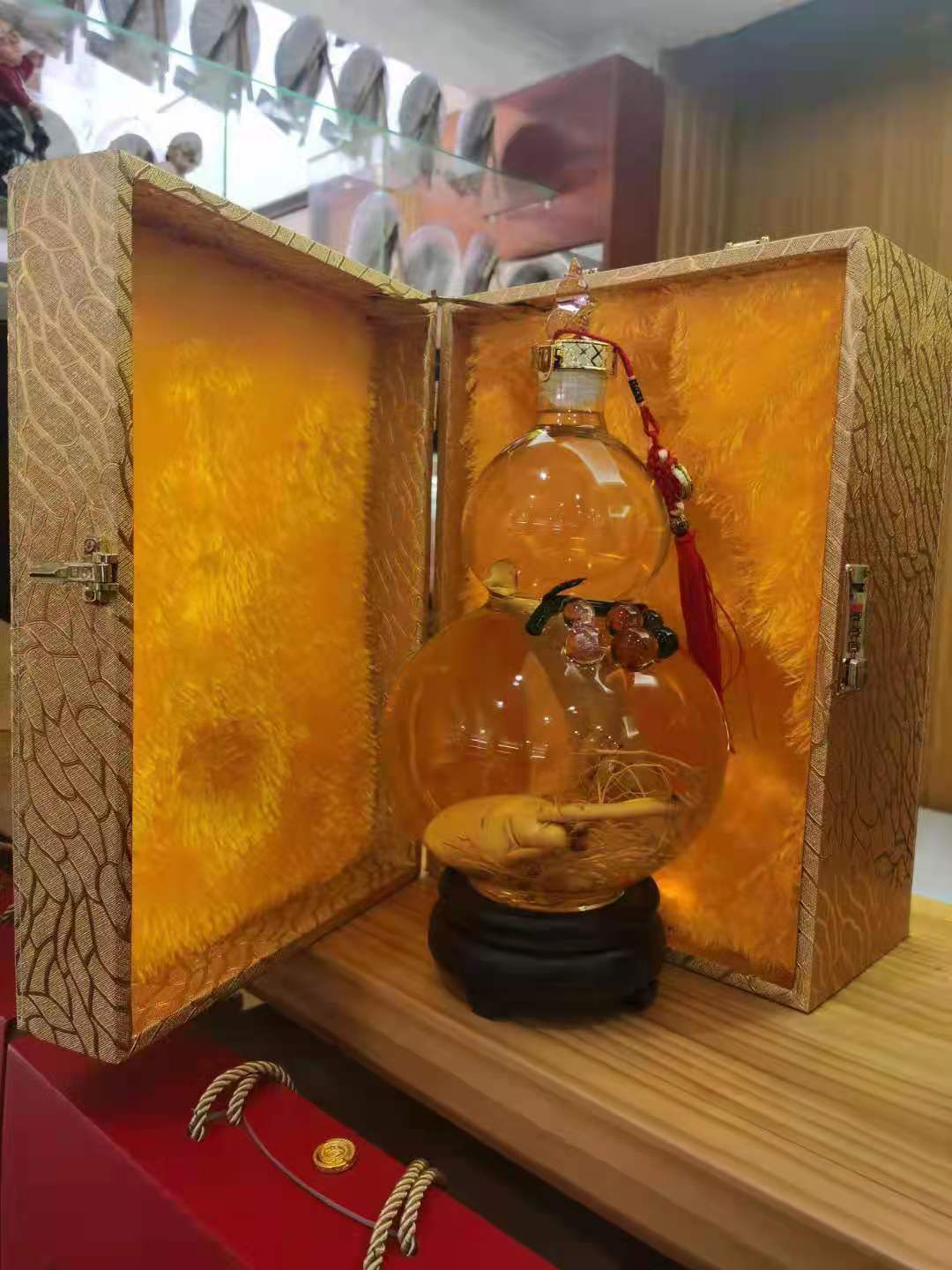 大口葫芦泡酒玻璃瓶加厚创意空酒瓶泡人参药酒专用玻璃瓶家用