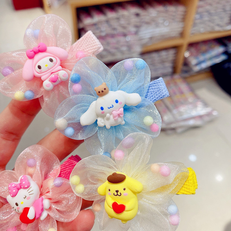 Melty White Dog Summer New Cartoon Resin Small Hairclip Children's Hair Accessories Baby Girl Clip Hair Accessories Card
