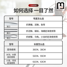 道群不锈钢黄鳝夹子鳝鱼夹泥鳅螃蟹钳子防滑防脱抓捉专用工具赶海