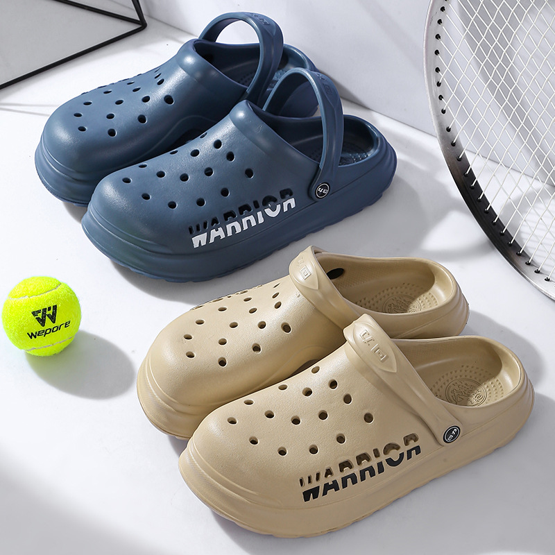 eva回力洞洞鞋新款男士外穿运动厚底防滑防脚耐磨包头凉鞋沙滩鞋