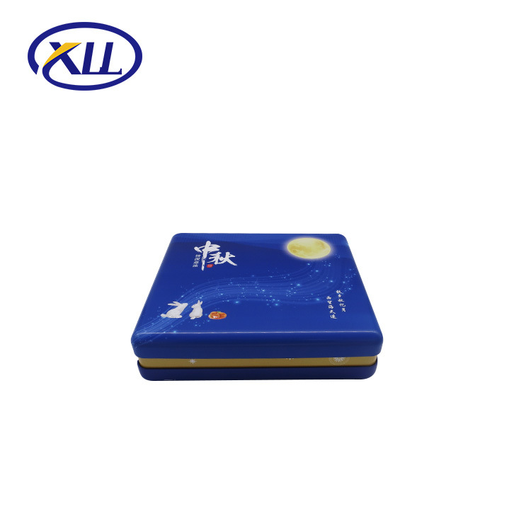 中秋月饼铁盒定制七星伴月饼铁盒4斤装大月饼罐双黄白莲月饼铁盒