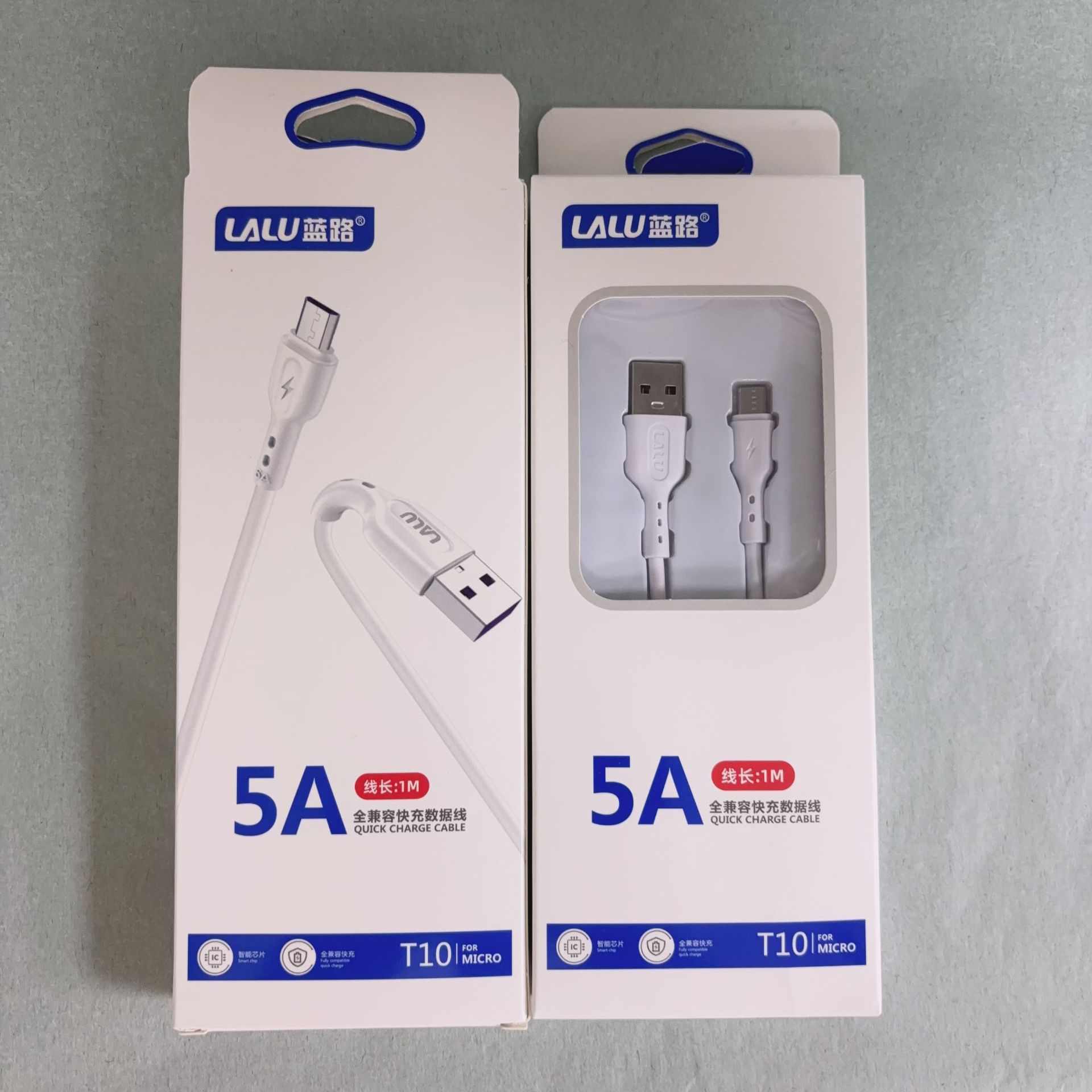 t10安卓线 全兼容micro接口支持快充耐折低温1米蓝路-阿里巴巴