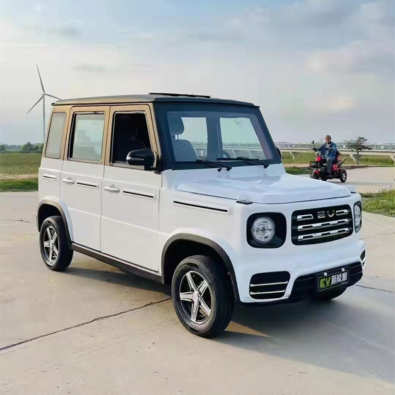 全新大g款四轮电动车全封闭电动成人家用轿车老年代步车油电两用