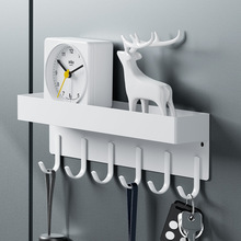 现货批发创业磁吸钥匙挂架门后置物架冰箱排钩免打孔客厅浴室挂钩