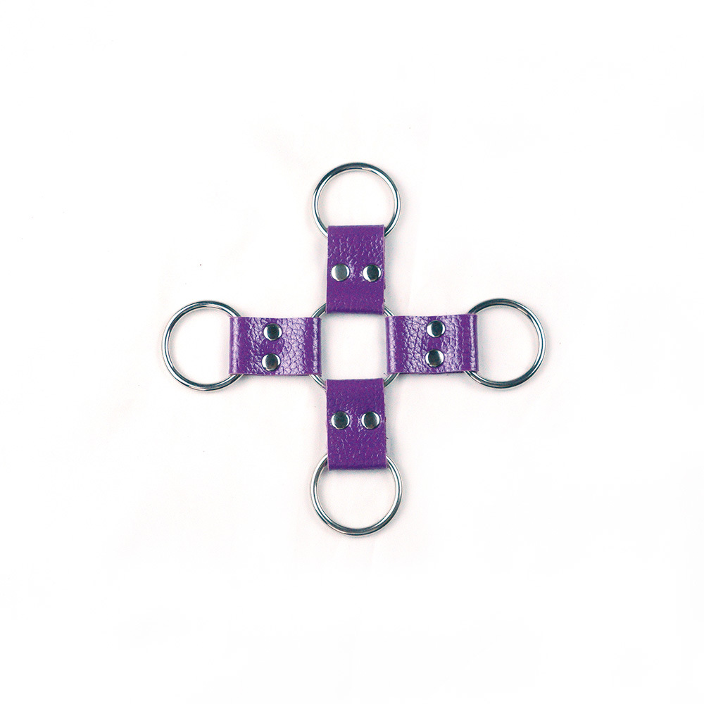 夫妻sm情趣性用品玩具o型十字架皮革搭配手脚拷相连配件sex toys
