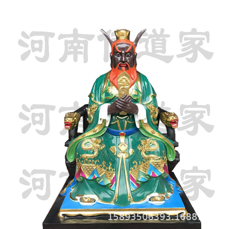 寺庙神像五道爷图片 真君圣君 五道大神将军 神像雕塑彩绘-阿里巴巴