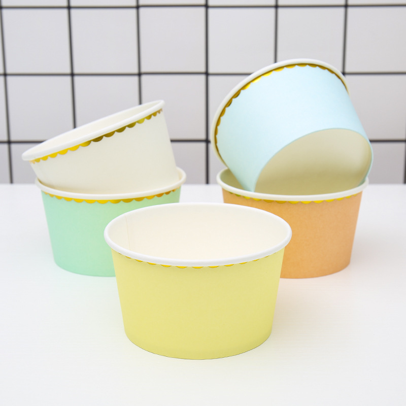 Paper Bowl Disposable Tableware Lunch Box Bento Box Take out Take Away Paper Box round with Lid Instant Noodle Bowl Home Use and Commercial Use Wholesale