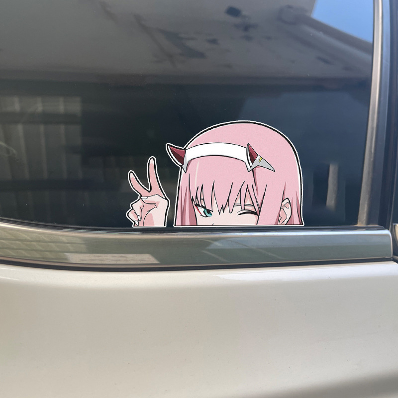 车身贴 凌波丽动漫卡通二次元贴纸个性汽车后窗划痕遮盖装饰贴纸