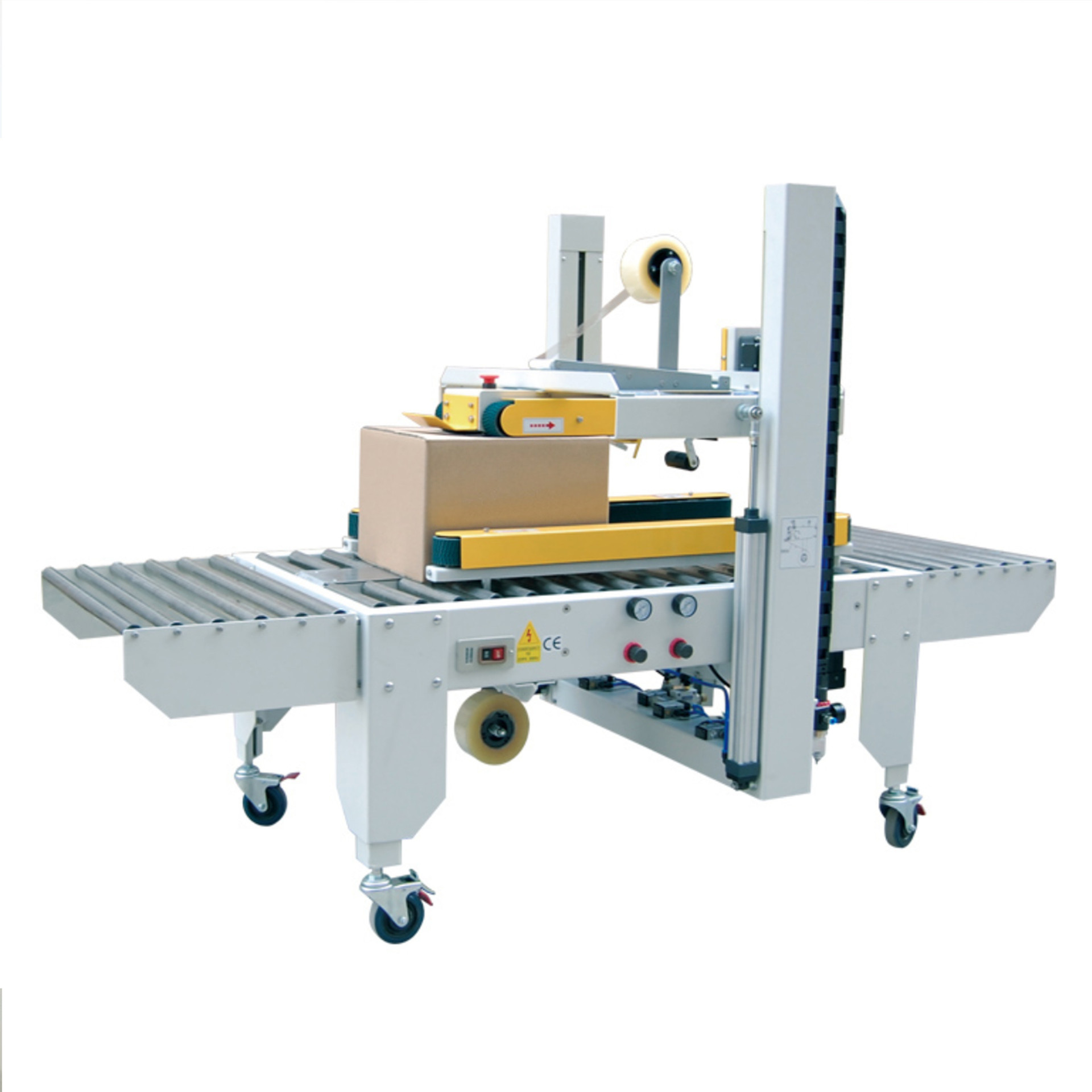 厂直销全自动左右封箱机左右驱动包装机械自动调整气动自适应纸箱