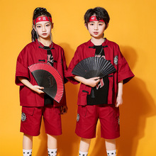 六一儿童啦啦队操表演出服装小学生运动会开幕式班服中国风男女童