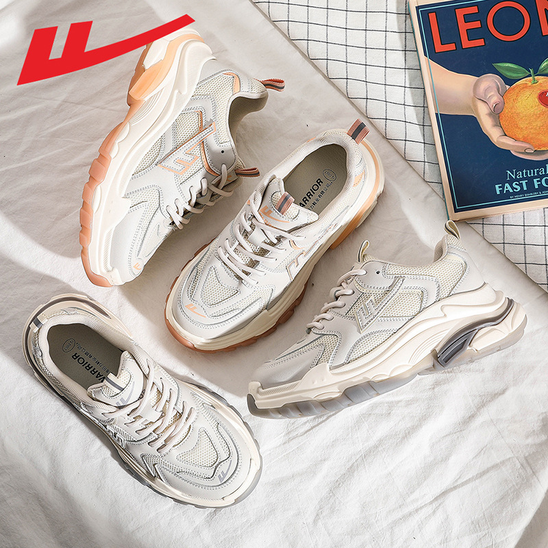 回力老爹鞋批发春秋女士休闲百搭增高鞋大学生时尚厚底老爹鞋代发