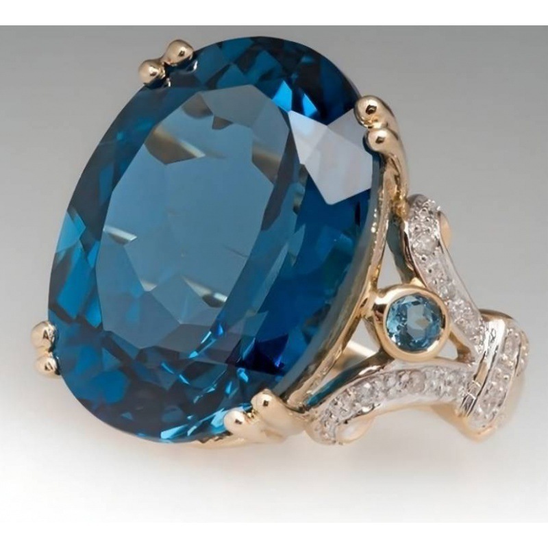 创意大裸石戒指电镀18k黄金wish 欧美时尚热卖鹅蛋钻戒指-阿里巴巴