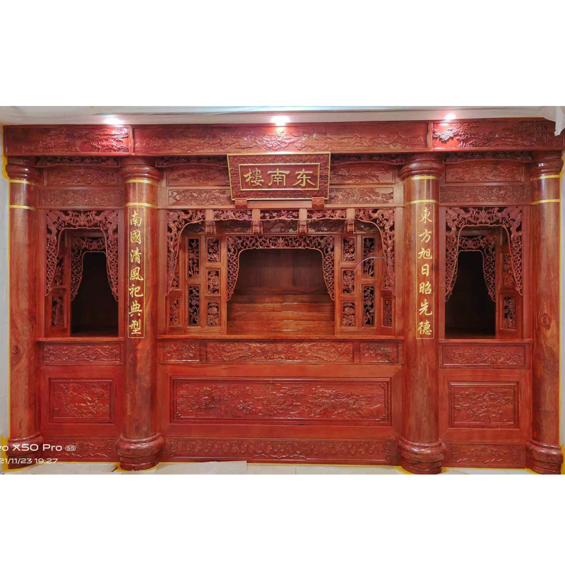 实木雕刻优惠佛龛,江西佛像厂家做香樟木佛龛,大雄宝殿佛龛供应