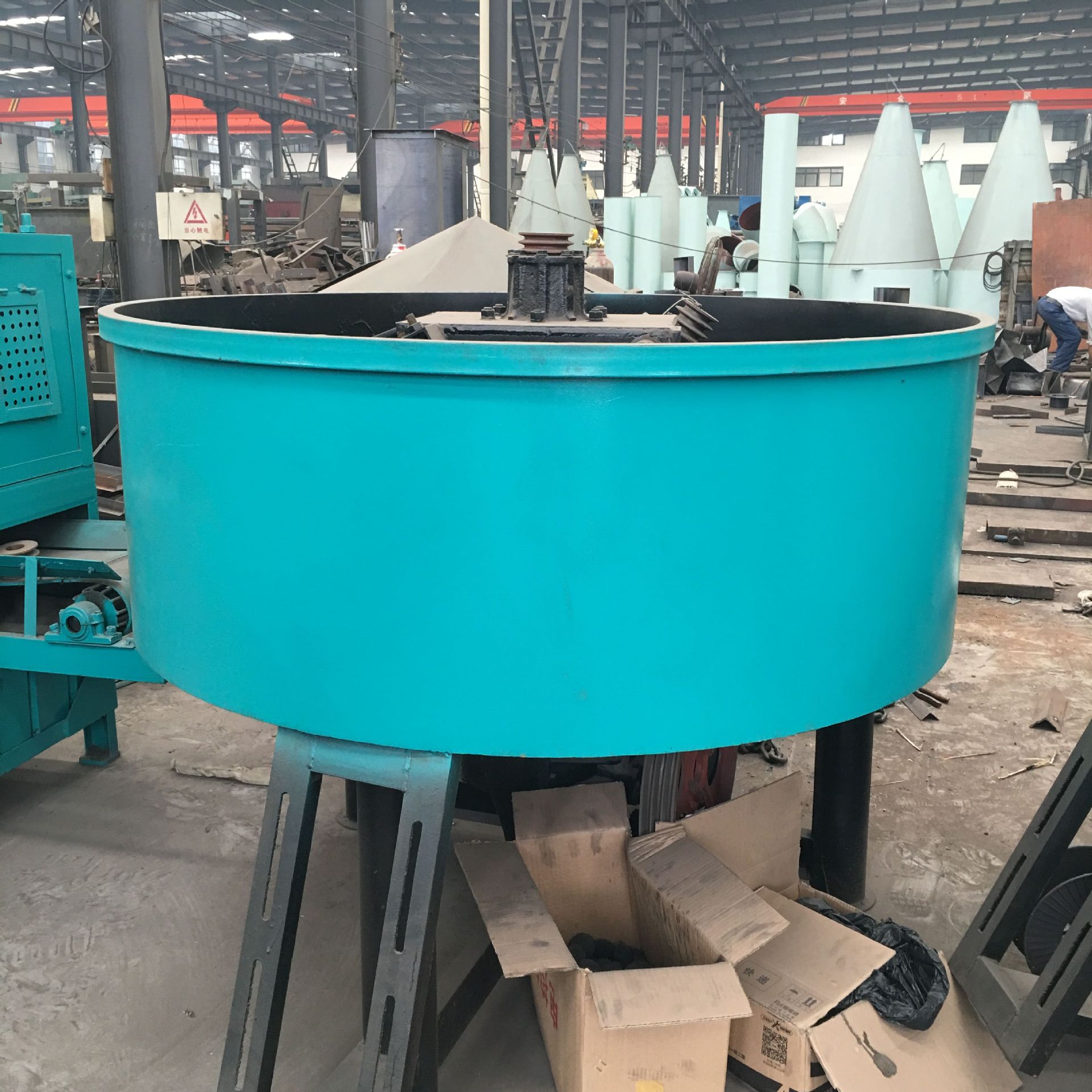 供应 加厚无尘搅拌轮碾机 木炭粉碾压轮碾机 碳粉双轮碾压搅拌机