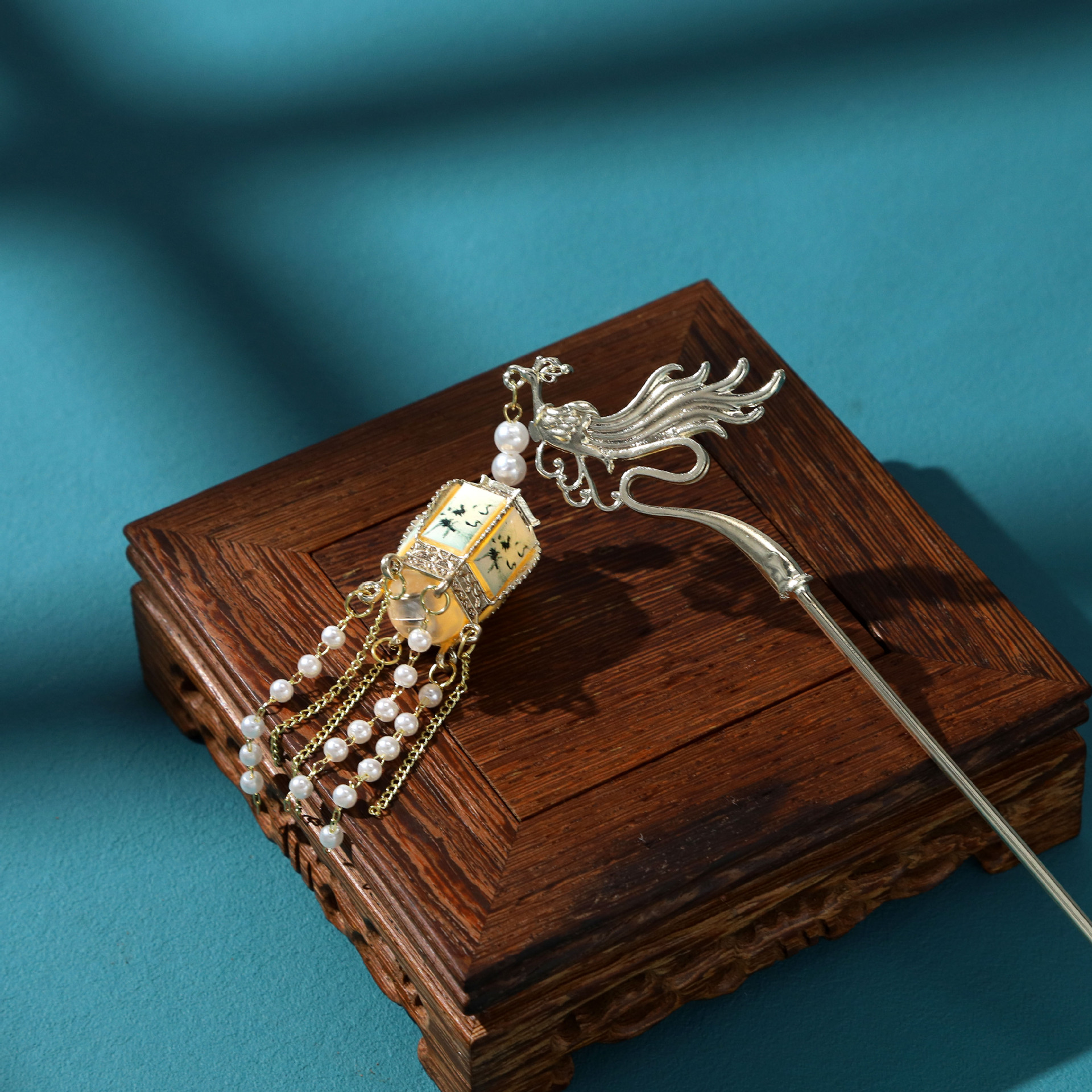 复古流苏宫灯发簪感发光簪子女古风头饰汉服发饰新鲜出炉百搭簪子