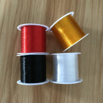 红色串珠子无弹力鱼线透明水晶线黑色细丝金色鱼丝线编戒指缠圈口