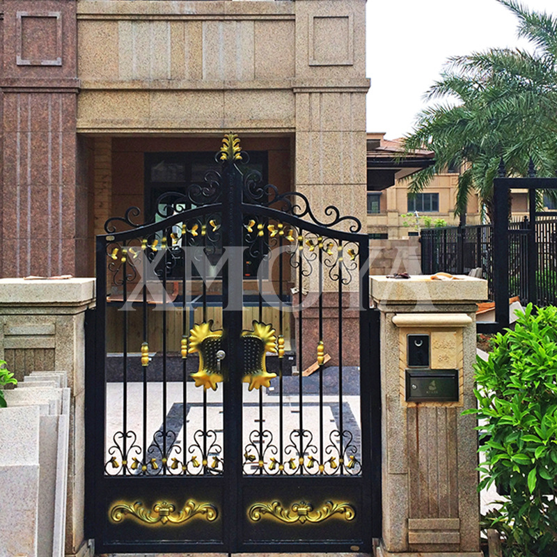 现代铁艺花园门小铁门别墅锻造车库谷仓门庭院门乡村农家院子大门