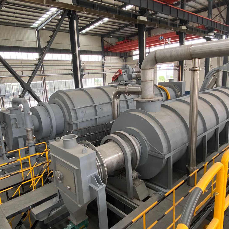 工业固废综合处理设备无氧热解有机固废热解连续运行