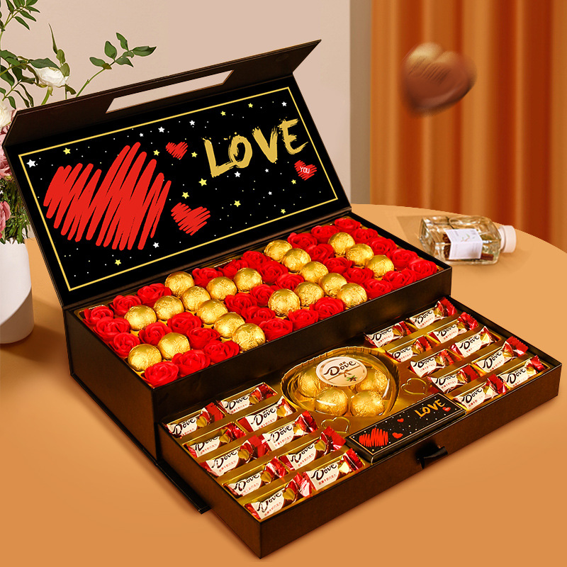 德芙巧克力礼盒装520浪漫情人节生日礼物糖果零食送女友女生老婆