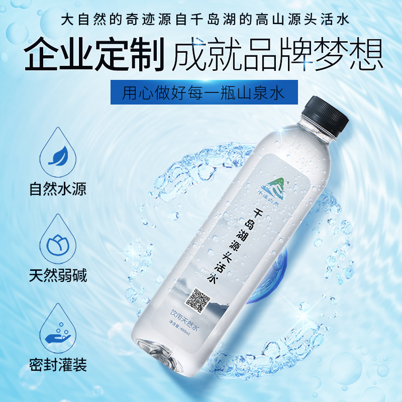 480ml酒店专用款 公司展会酒吧品牌使用饮用水 千岛湖矿泉水