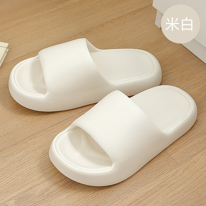 Slip-on Slippers Men's Outdoor Wear Home Bathroom Non-Slip Deodorant Soft Bottom Lightweight Couple Slippers Girls' Sandals