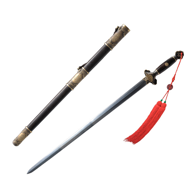 龙泉市精品君子莲花宋剑纯手工工艺宝剑正则厂家自产自销未开刃