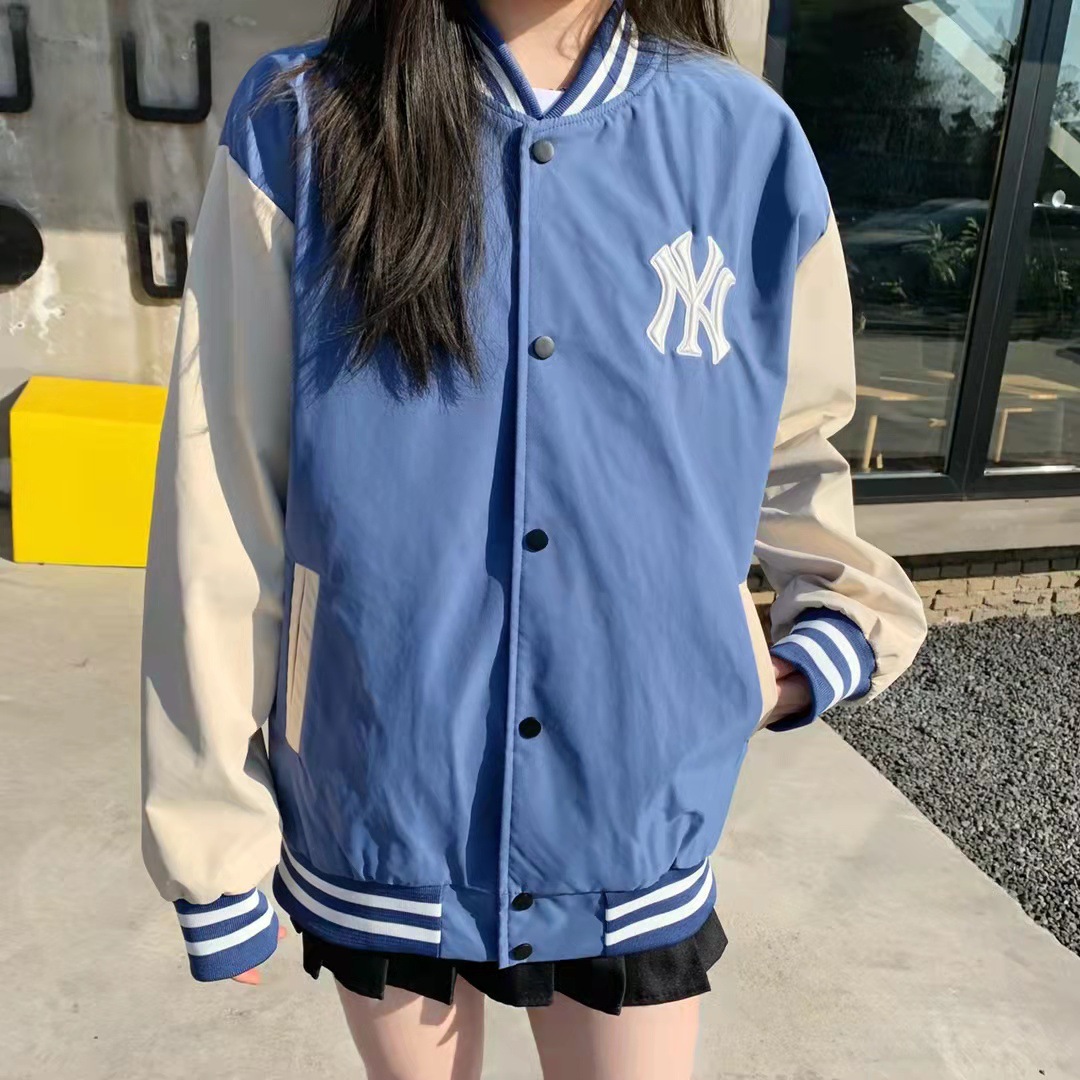 一件代发 新款mlb棒球服男女装情侣款百搭夹克海外限定 男女同款