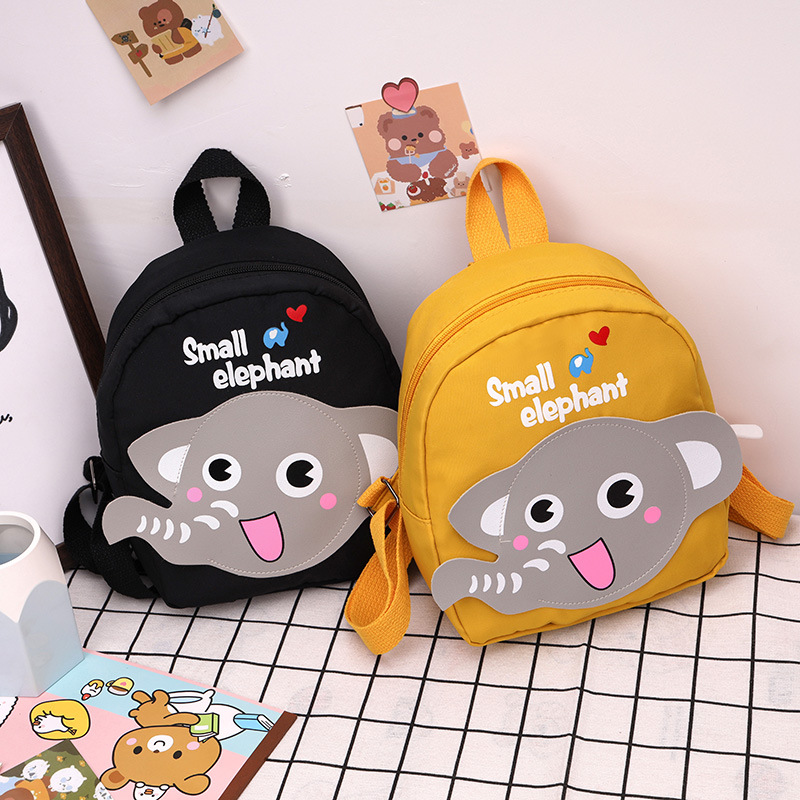 2022 New Cute Children's Bag Boys and Girls Baby Schoolbag Small Elephant Western Style Backpack Kindergarten Preschool